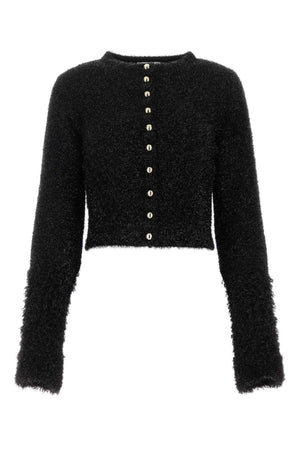 PACO RABANNE Chic Black Viscose Blend Cardigan for Women