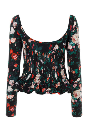 PACO RABANNE Floral Printed Stretch Top