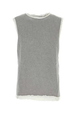 HED MAYNER Classic Grey Cotton Vest for Men