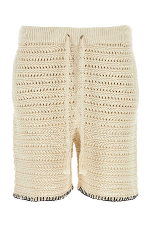 ALANUI Mini Sand Crochet Bermuda Shorts for Men