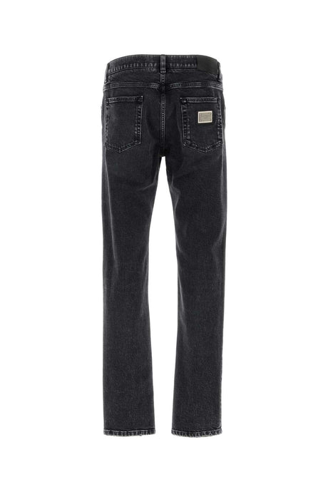 DOLCE & GABBANA Stretch Denim Jeans for Men - Stylish Black Fit