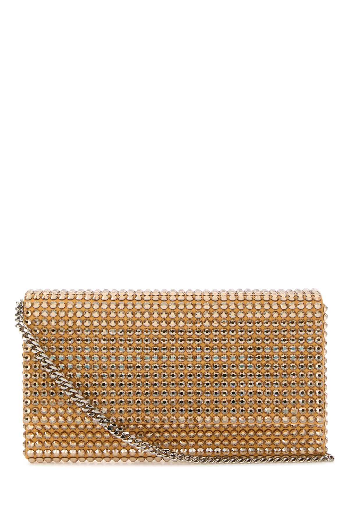 AMINA MUADDI Embellished Satin Mini Paloma Clutch