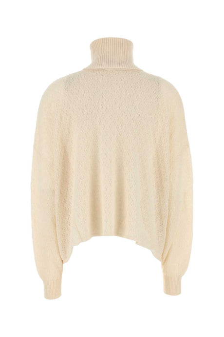 CHLOE Oversized Ivory Wool Blend Sweater