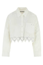 MACH&MACH Chic White Poplin Shirt - Size 38