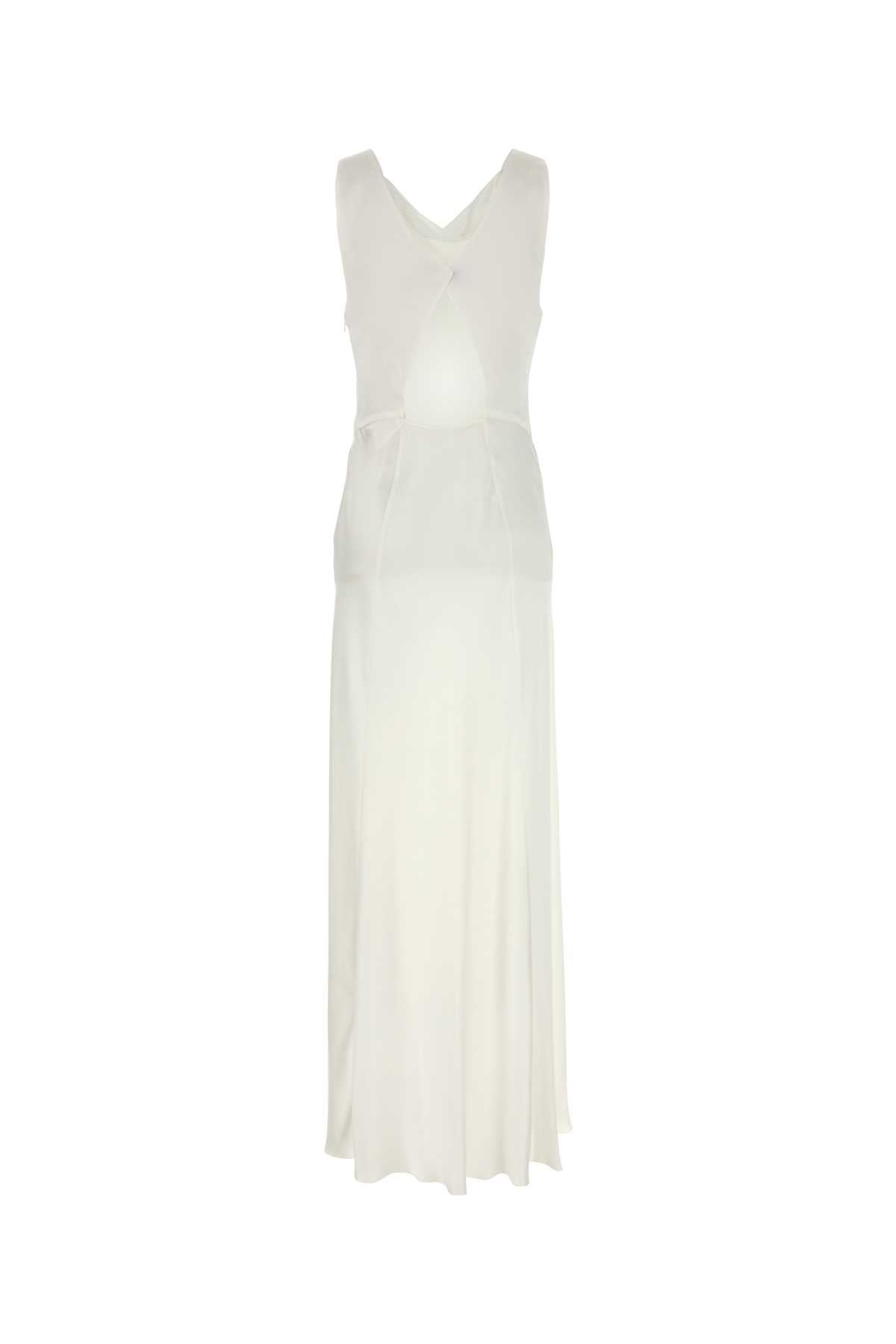 ALBERTA FERRETTI Elegant Satin Long Dress for Women