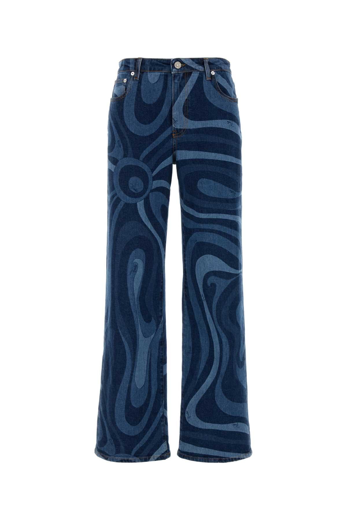 EMILIO PUCCI Printed Stretch Denim Jeans for Women