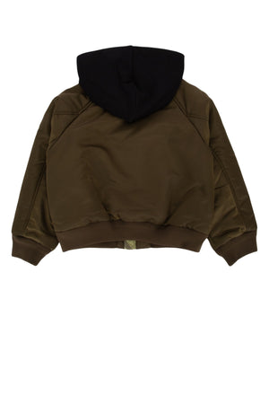 BURBERRY JR Mini Military Green Jacket for Kids