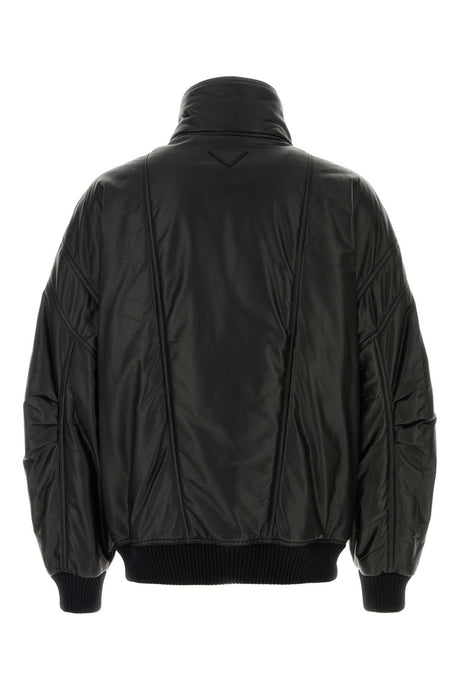 PRADA Luxury Nappa Leather Bomber Jacket for Men