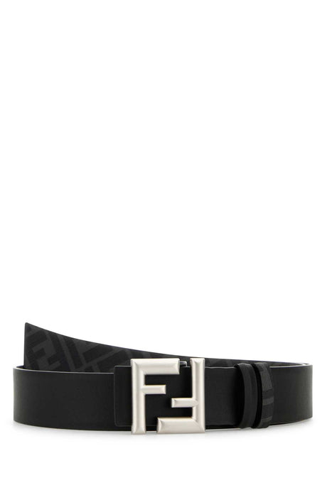 FENDI Reversible Rounded Belt with Classic Design - Height: 3.5 cm