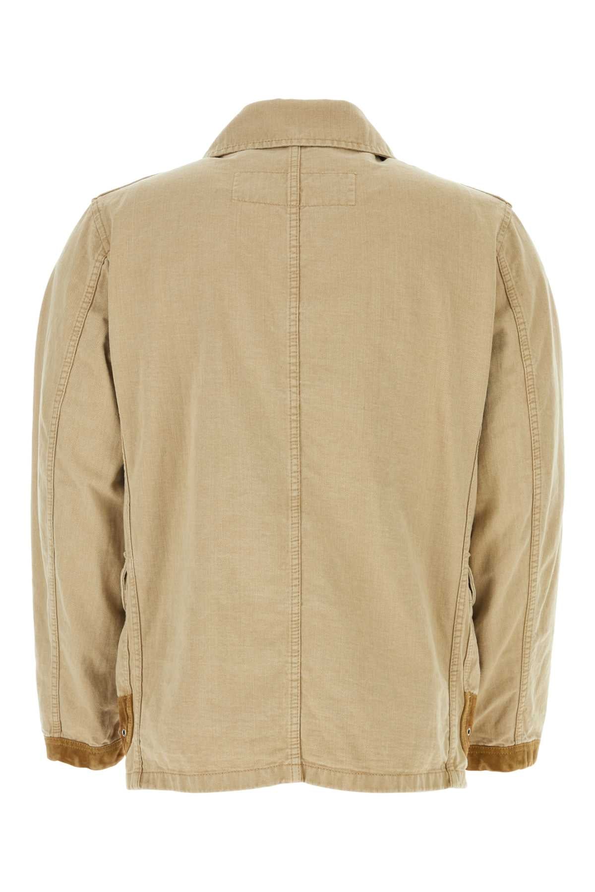 FAY Beige Cotton Jacket for Men