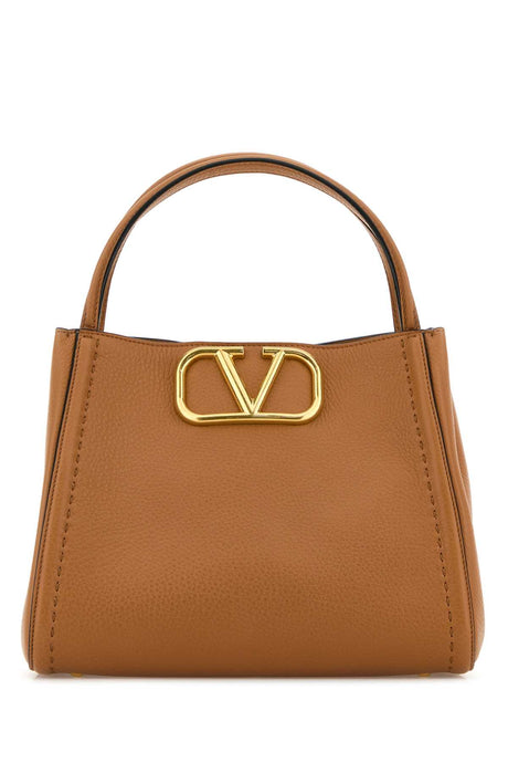 VALENTINO GARAVANI Camel Leather Medium Handbag