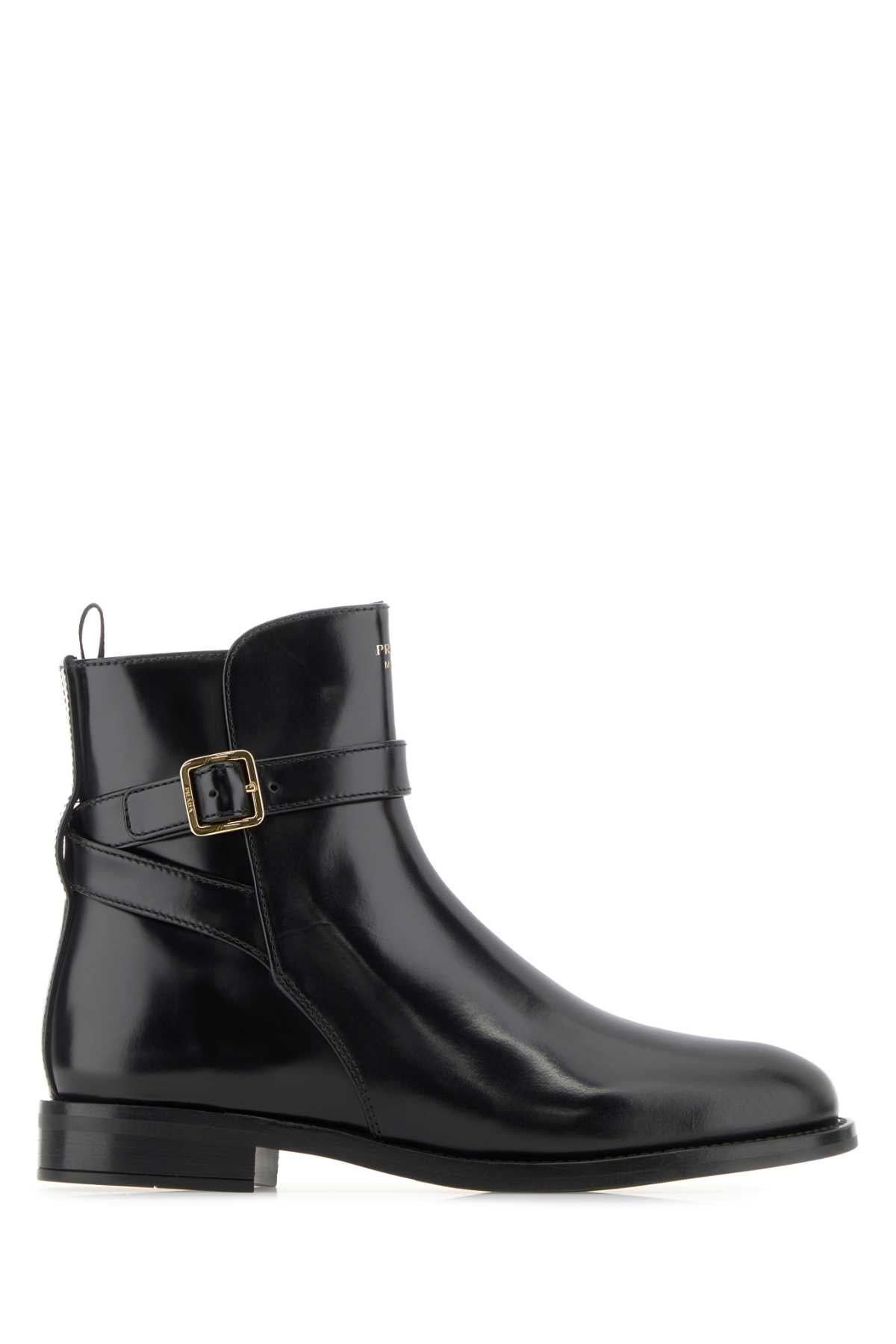 PRADA Stylish Leather Ankle Boots for Women