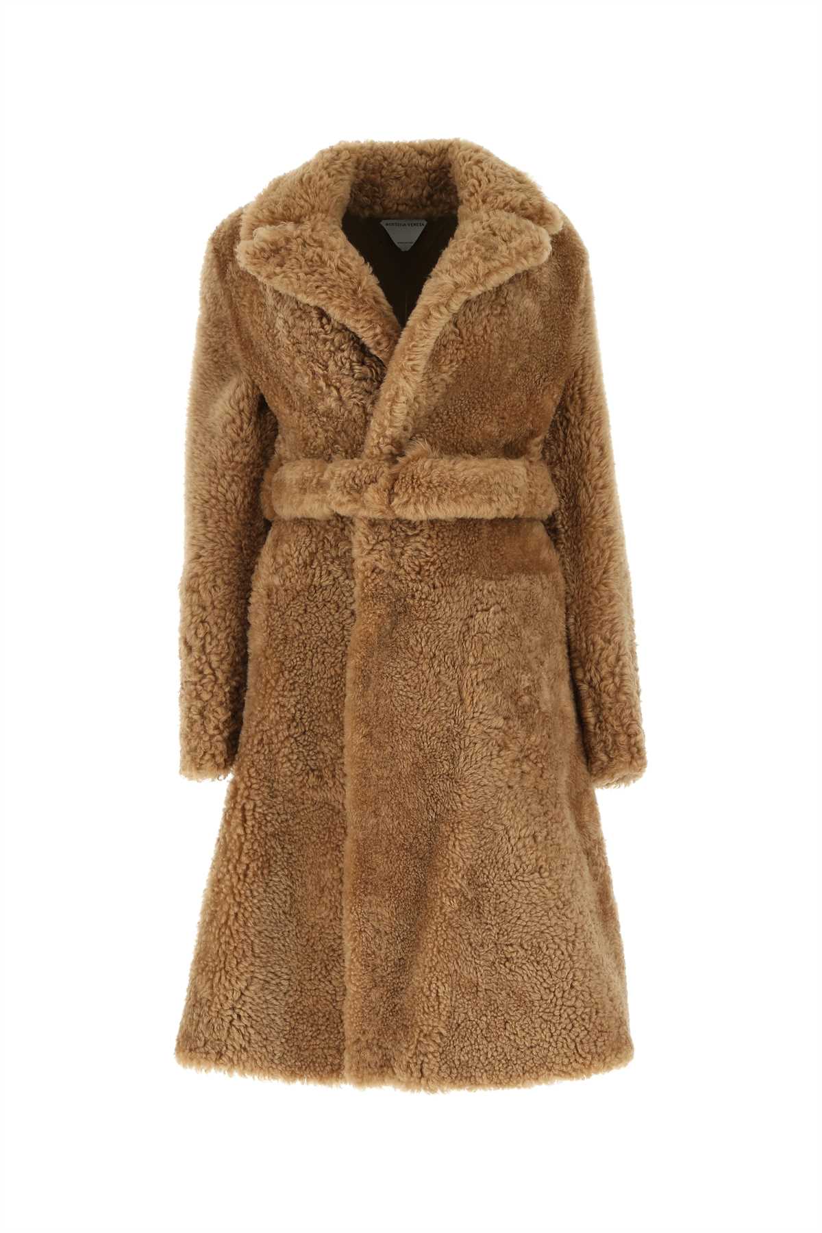 BOTTEGA VENETA Camel Shearling Jacket for Women