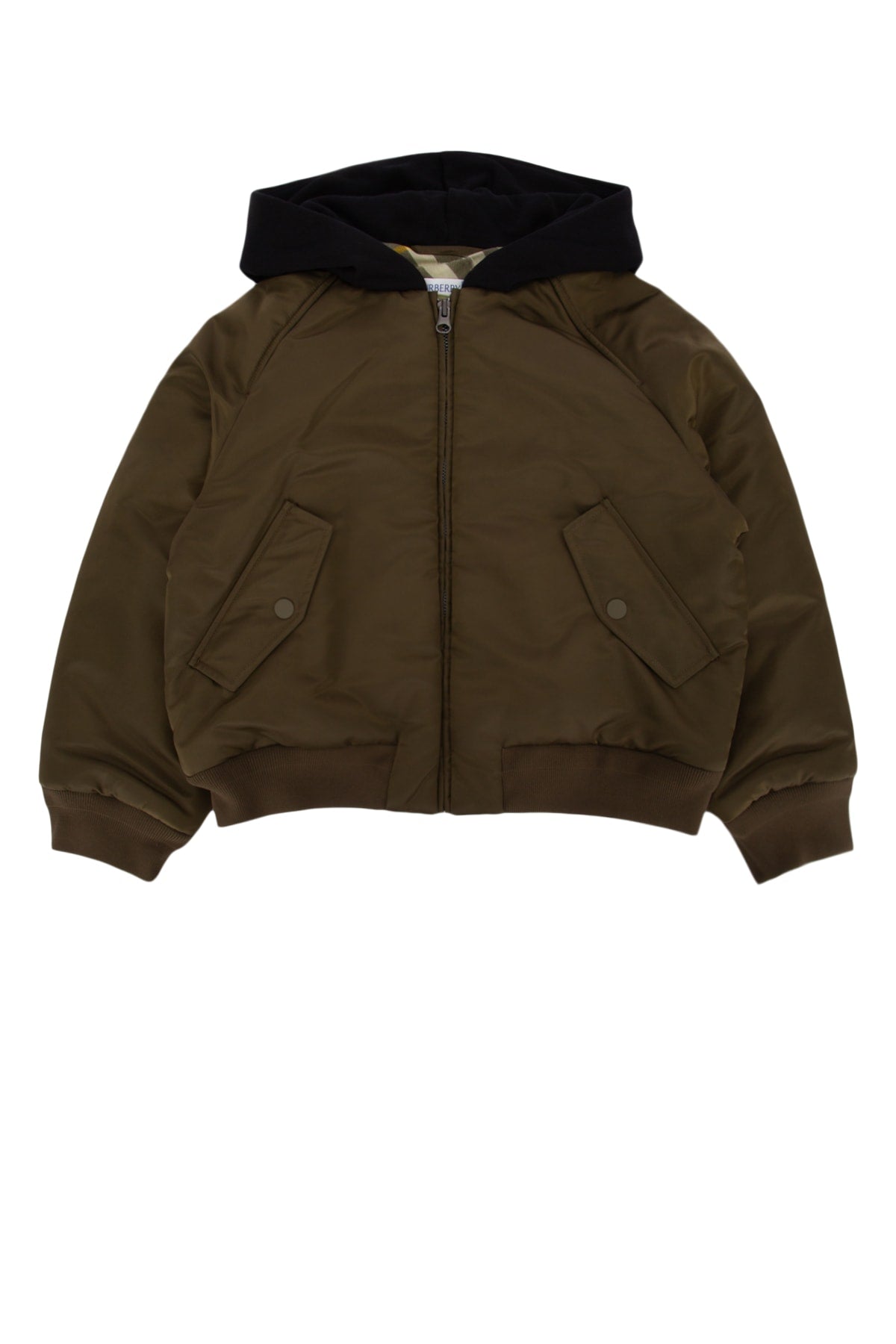 BURBERRY JR Mini Military Green Jacket for Kids