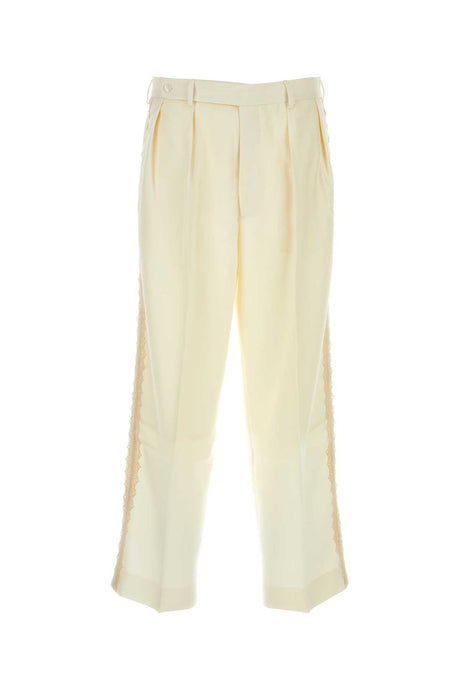 BODE Ivory Wool Pants