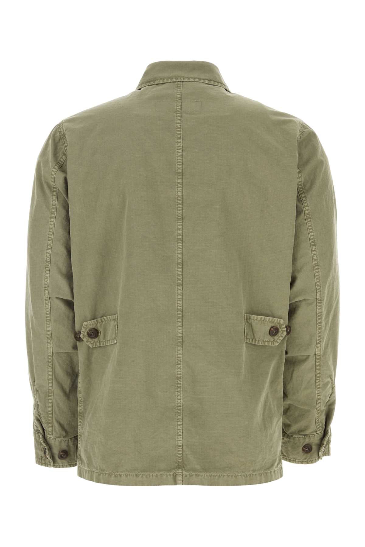 FAY Sage Green Cotton Jungle Jacket