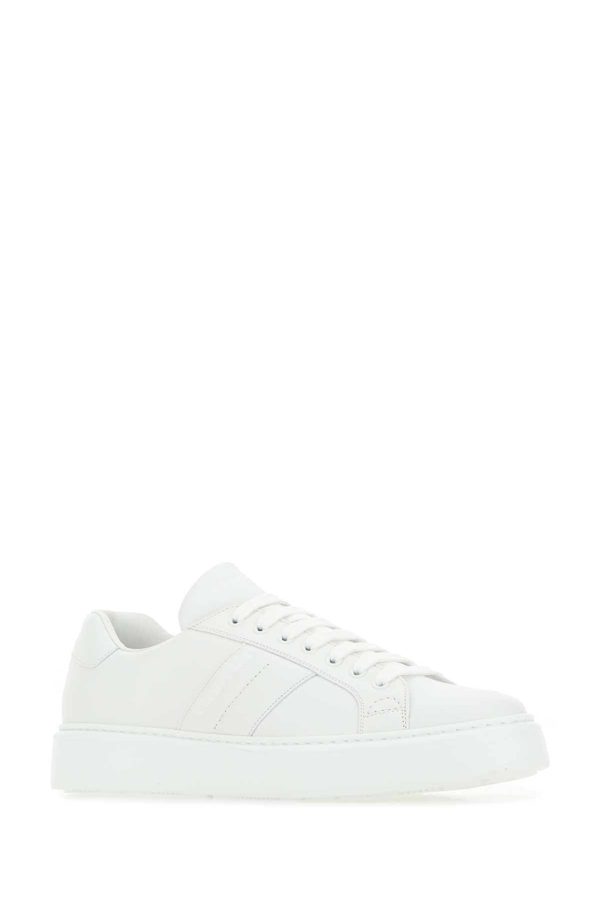 CHURCH'S Classic White Leather Mach 3 Sneakers for Men