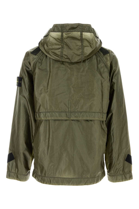 STONE ISLAND Men's Dark Green Polyester Jacket