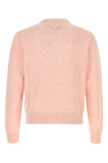 PRADA Pastel Pink Wool Sweater for Men