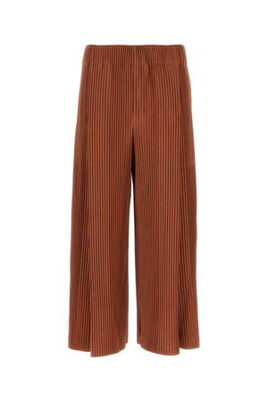 HOMME PLISSE' ISSEY MIYAKE Copper Wide-Leg Pants for Men - Seasonal 23W