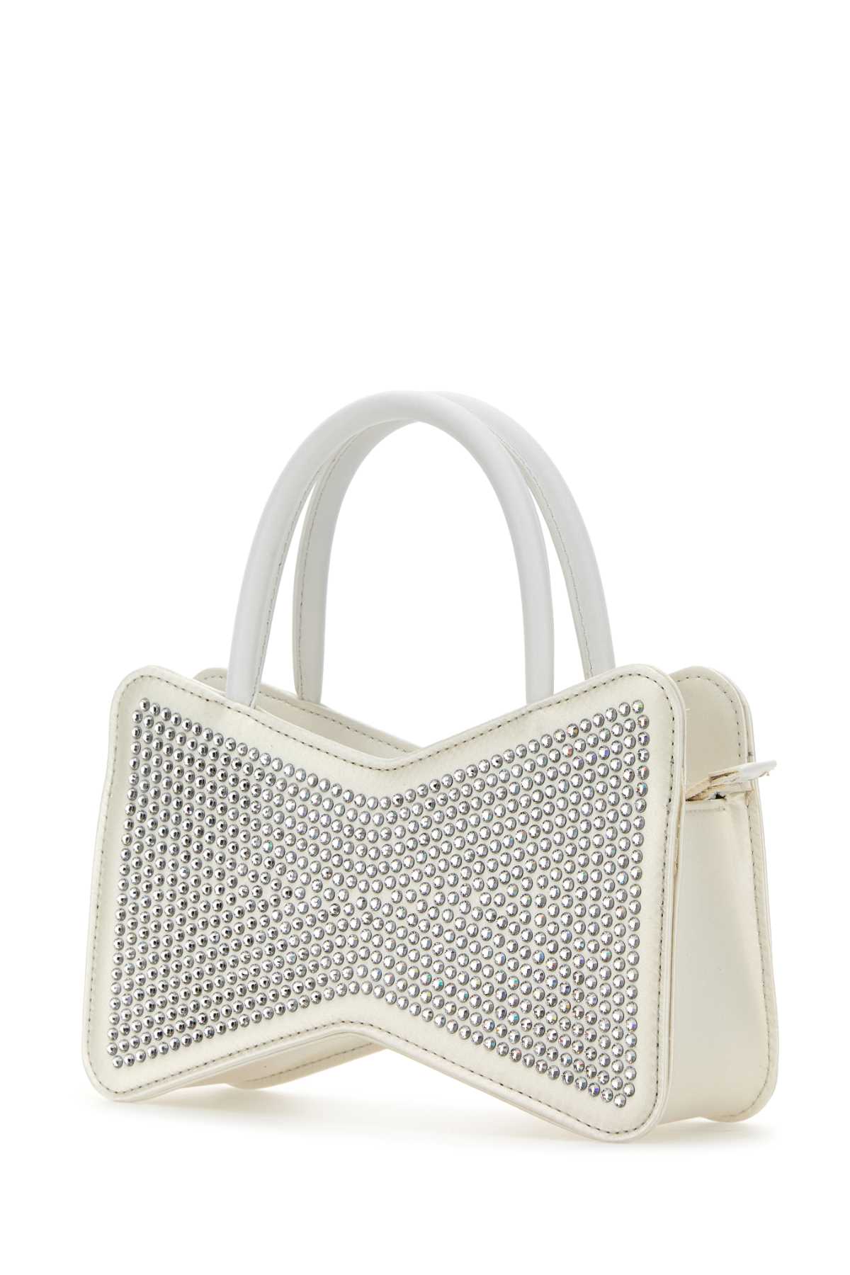 MACH&MACH Mini Satin Handbag - Elegant White Design