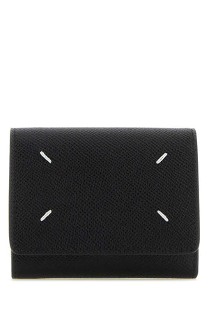 MAISON MARGIELA Mini Black Leather Wallet for Women