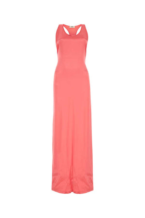 FENDI Satin Long Dress for Women - Flawless Elegance