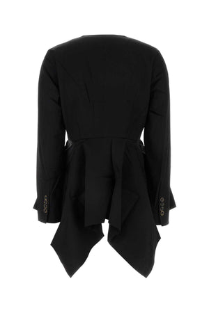 UMA WANG Chic Black Viscose Blend Koney Jacket for Women