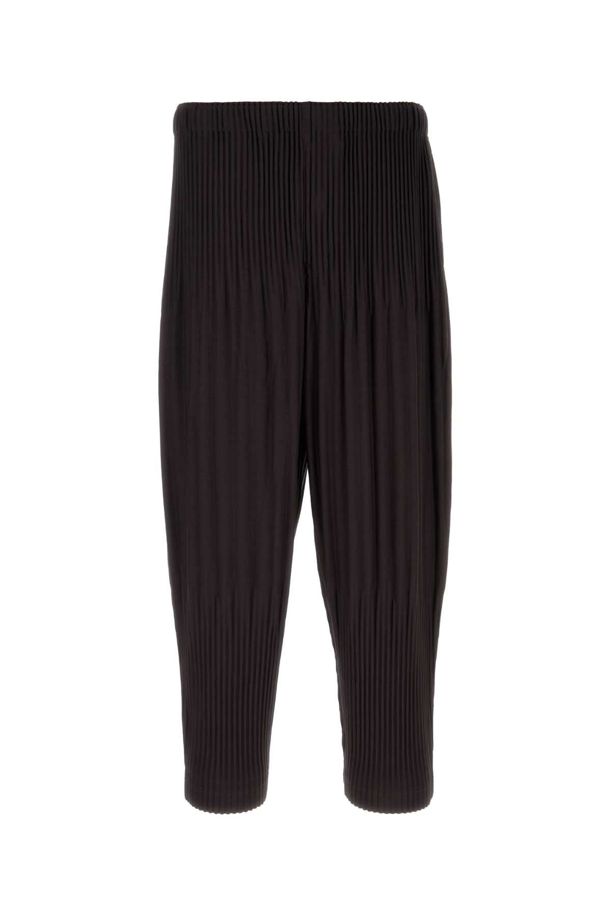 HOMME PLISSE' ISSEY MIYAKE Premium Polyester Pants for Men - Aubergine