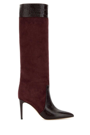 PARIS TEXAS Suede Stiletto Boots with 8.5 cm Heel Height