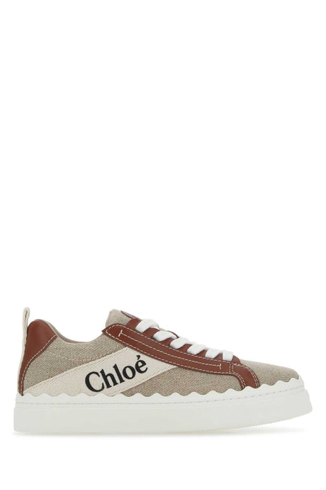 CHLOE Multicolor Fabric and Leather Lauren Sneaker - Women's Size