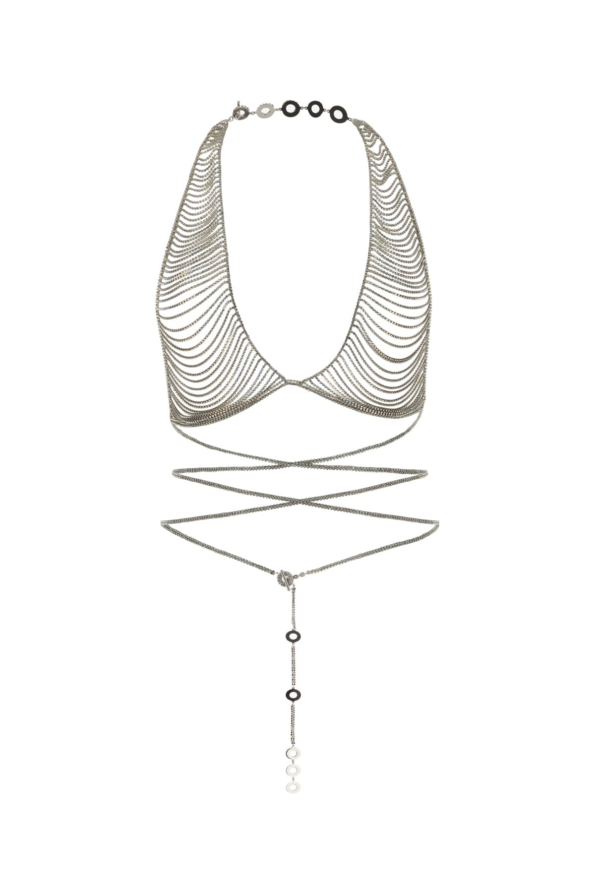 BENEDETTA BRUZZICHES Crystal Embellished Statement Necklace