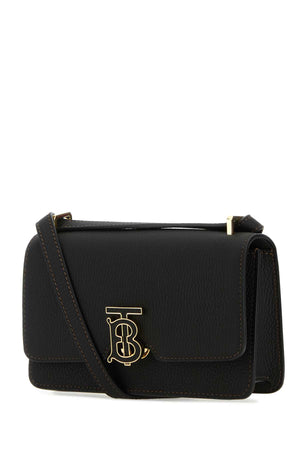 BURBERRY Mini Crossbody Handbag in Black Leather