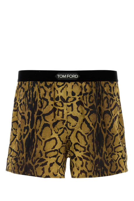 TOM FORD Printed Stretch Satin Boxer for Men