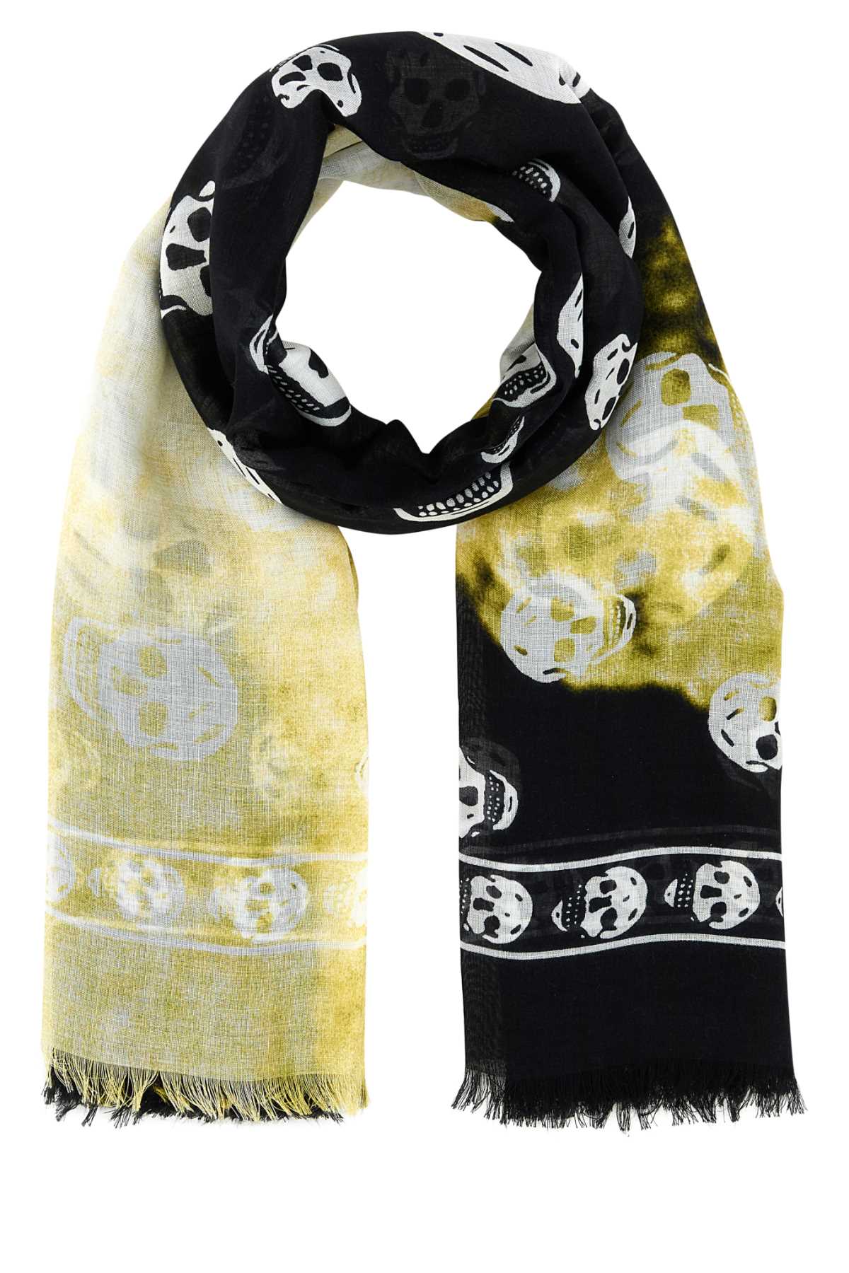 ALEXANDER MCQUEEN Stylish Satin Foulard - 120 cm x 104 cm