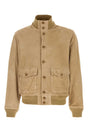 POLO RALPH LAUREN Camel Suede Bomber Jacket for Men