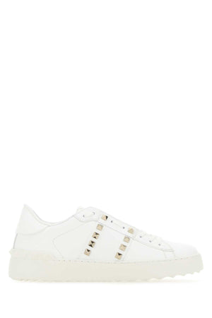 VALENTINO GARAVANI Rockstud Untitled Leather Sneakers - Women's