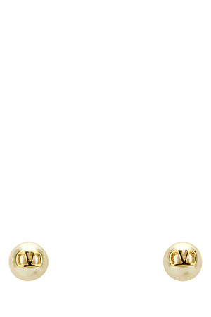 VALENTINO GARAVANI Ivory Pearl Mini Earrings