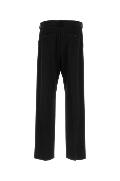 THE ROW Black Stretch Wool Julio Pants