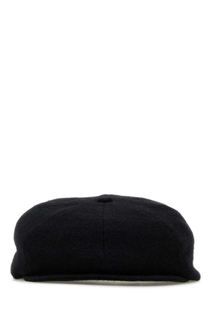 YOHJI YAMAMOTO Sleek Black Gabardine Hat for Men