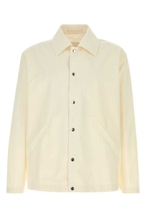 JIL SANDER Classic White Poplin Jacket for Men