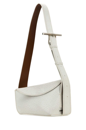 ALEXANDER MCQUEEN Mini White Leather Sling Crossbody Handbag