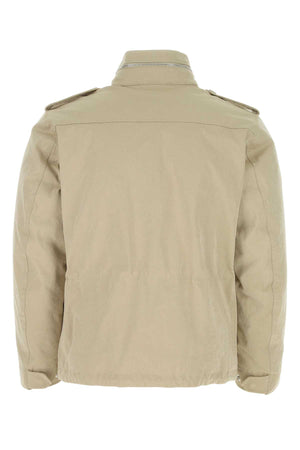 TEN C Sand Polyester Blend Mini Jacket for Men