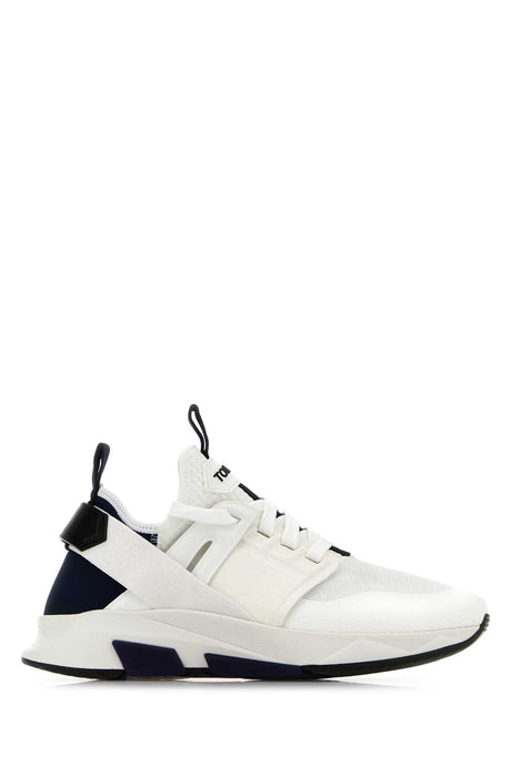 TOM FORD Neoprene and Smooth Leather Sneakers