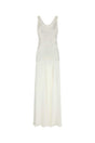 ALBERTA FERRETTI Elegant Satin Long Dress for Women