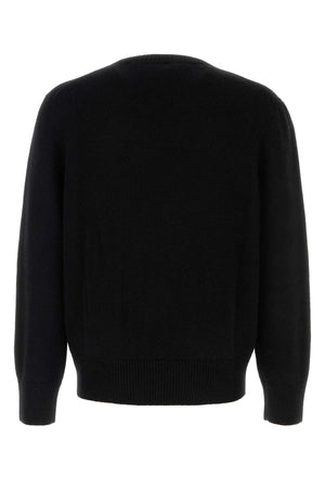 BURBERRY Classic Black Wool Blend Sweater for Men