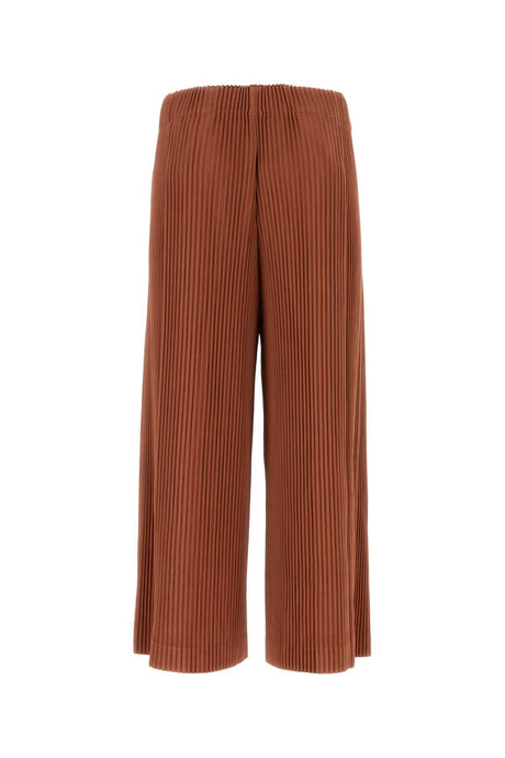 HOMME PLISSE' ISSEY MIYAKE Copper Wide-Leg Pants for Men - Seasonal 23W