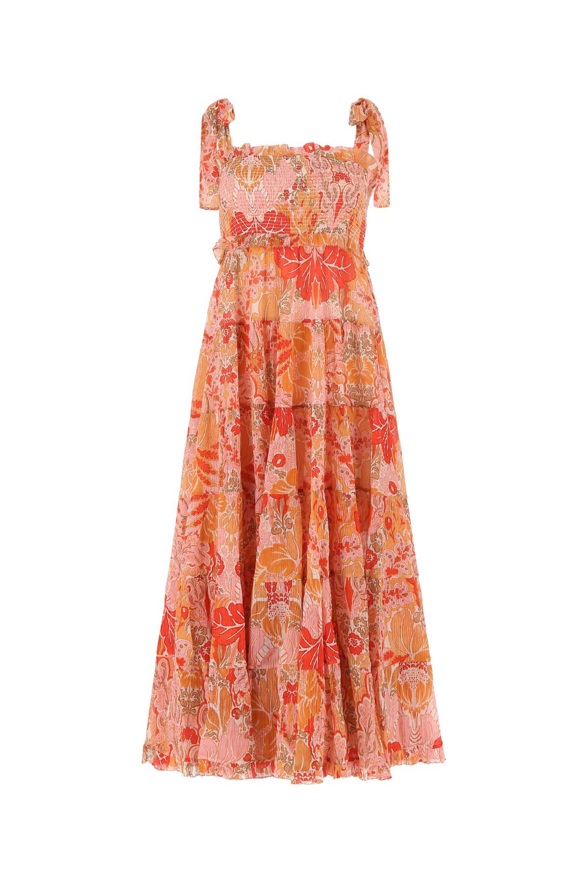 ZIMMERMANN Floral Cotton Blend Long Dress for Women