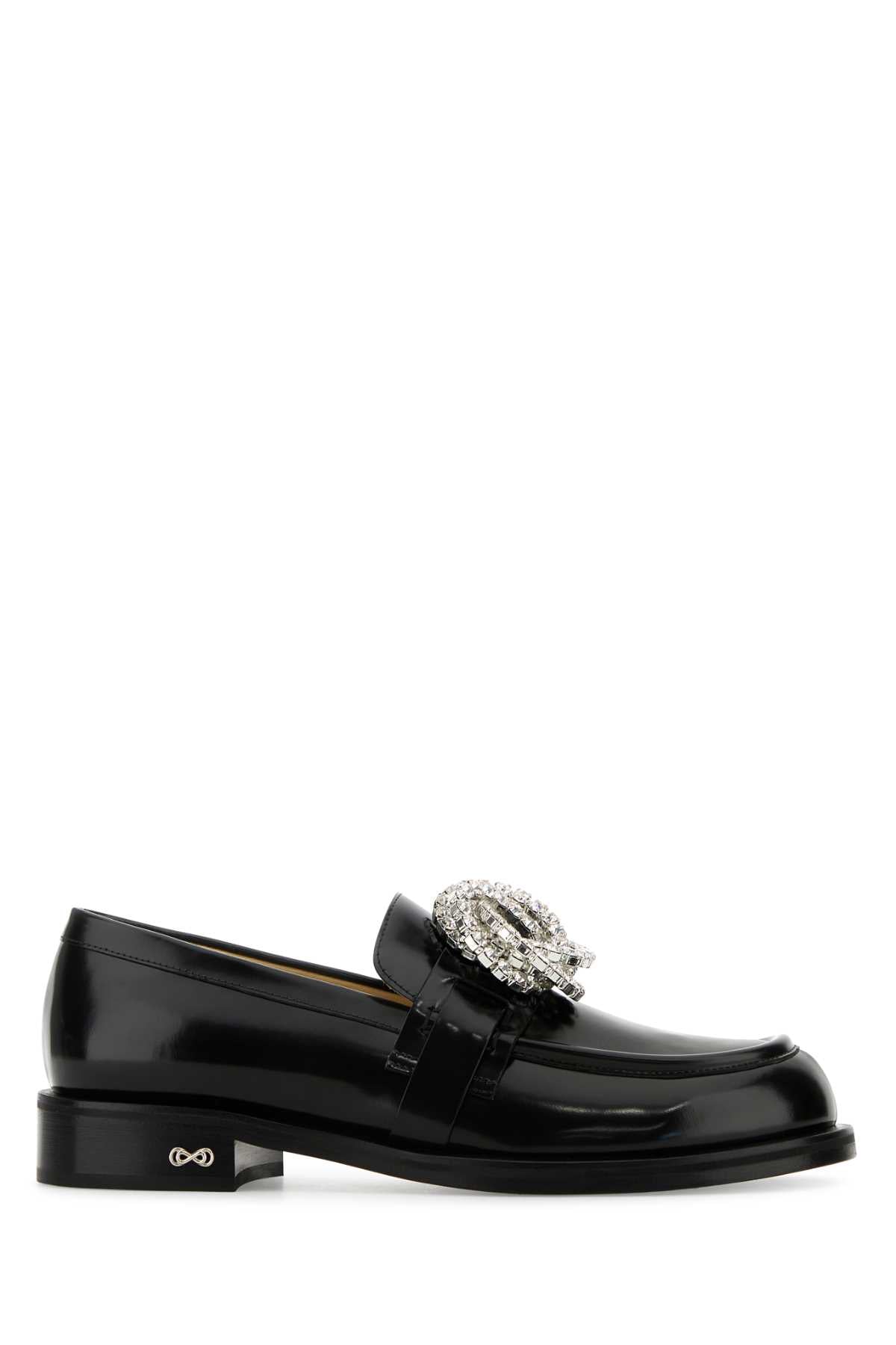 MACH&MACH Galaxy Black Leather Loafers