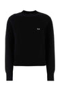 BALENCIAGA Essentials Black Wool Sweater for Women